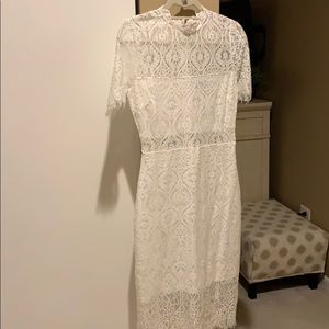 White lace dress